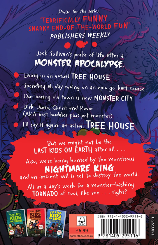 Паперова книга «The Last Kids on Earth and the Nightmare King», автор Макс Бралльє - фото №1