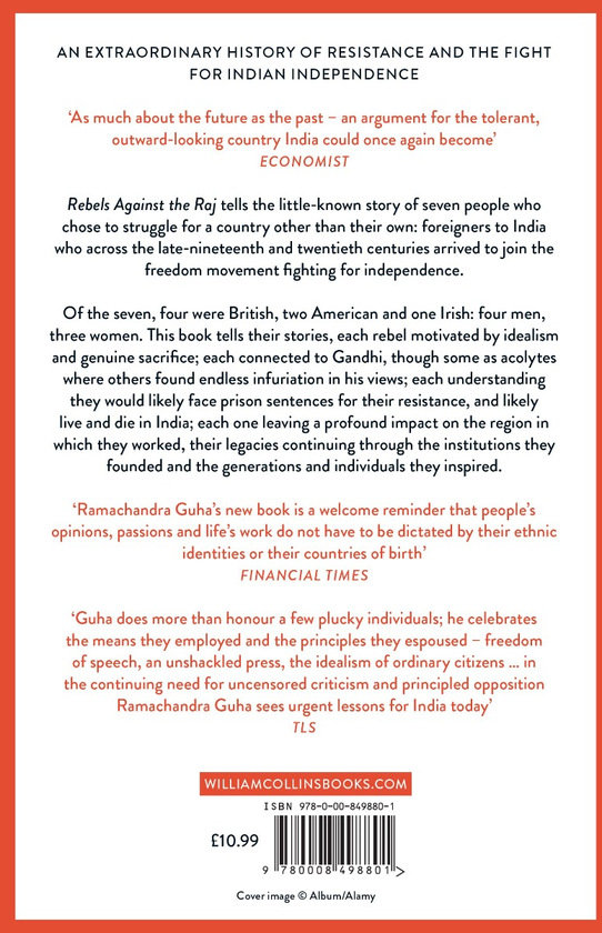 Бумажная книга «Rebels Against the Raj. Western Fighters for India's Freedom», автор Рамачандра Гуха - фото №1