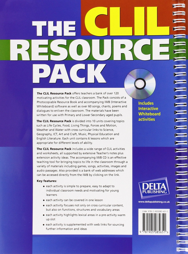 Паперова книга «The CLIL Resource Pack: Photocopiable and Interactive Whiteboard Activities for Primary and Lower Secondary Teachers», автор Маргарет Гривсон - фото №1