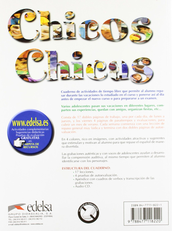 Бумажная книга «Chicos-Chicas: Cuaderno De Vacaciones » - фото №1