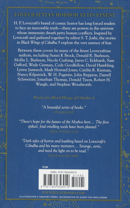 Бумажная книга «Black Wings of Cthulhu. Volume 5», автор С. Т. Джоши - фото №1