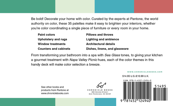 Бумажная книга «Pantone: 35 Inspirational Color Palettes for the Home» - фото №1