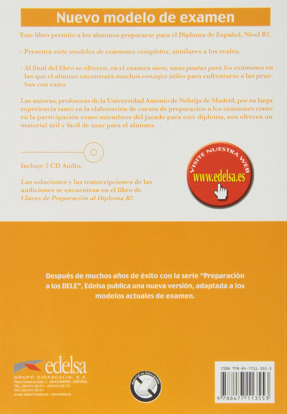 Паперова книга «Preparacion DELE. B2. Libro (+CD)», автор Марія Хосе Барріос - фото №1