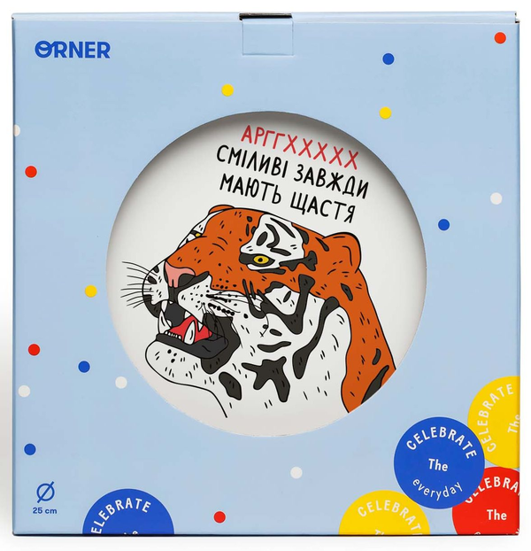  «Тарелка Orner Тигр (orner-1548)», бренда Orner - фото №1
