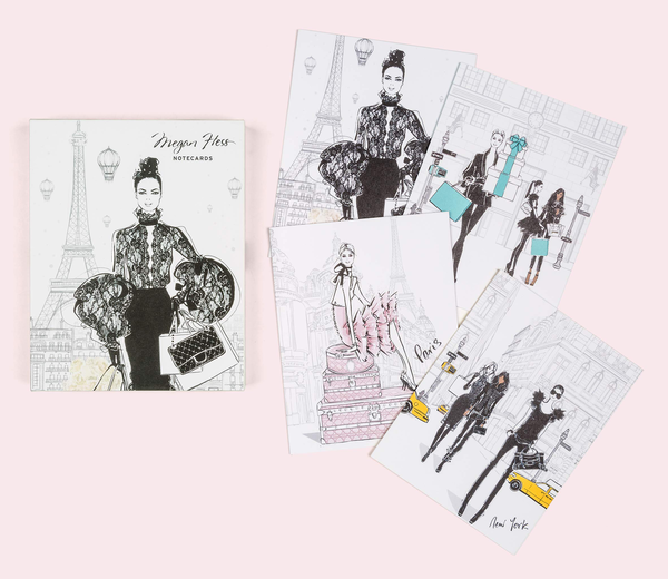 Бумажная книга «Chic: A Fashion Odyssey - Megan Hess Boxed Notecard Set», автор Меган Хесс - фото №1