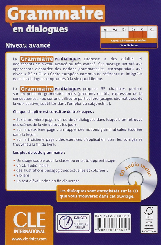 Паперова книга «Grammaire en dialogues», автор Клер Мігель - фото №1