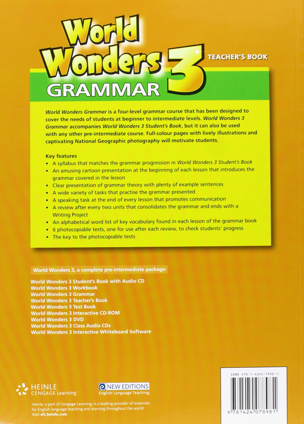 Бумажная книга «World Wonders 3. Grammar. Teacher's Book», автор Мишель Кроуфорд - фото №1