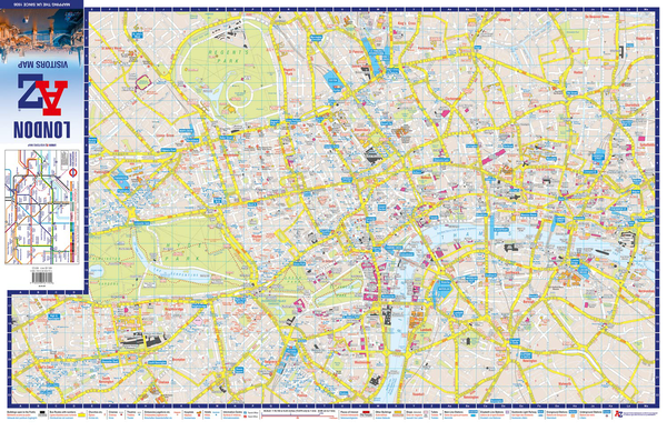 Бумажная книга «London A-Z Visitors Map» - фото №1