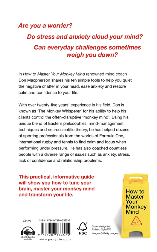 Бумажная книга «How to Master Your Monkey Mind. Overcome anxiety, increase confidence and regain control of your life», автор Дон Макферсон - фото №1