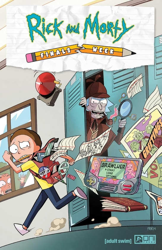 Бумажная книга «Rick and Morty: Finals Week», авторов Алекс Файрер, Кристоф Богач, Дэниел Кибблсмит, Джейк Блэк, Джеймс Асмус, Джим Фестанте - фото №1