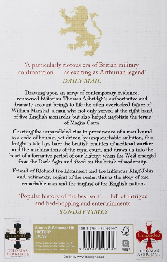 Бумажная книга «The Greatest Knight.  The Remarkable Life of William Marshal, the Power behind Five English Thrones», автор Томас Асбридж - фото №1