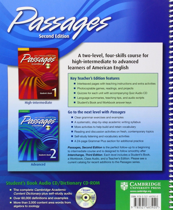 Бумажная книга «Passages Level 2. Teacher's Edition (+CD)», автор Джек С. Ричардс - фото №1