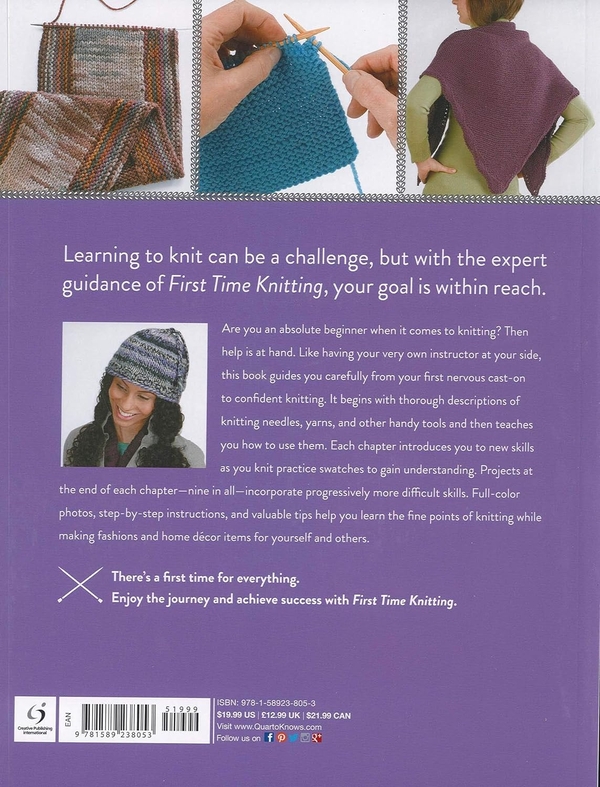 Бумажная книга «First Time Knitting» - фото №1