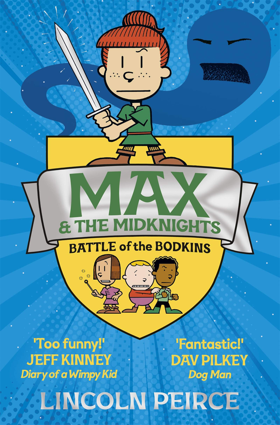 Паперова книга «Max and the Midknights: Battle of the Bodkins», автор Лінкольн Пірс - фото №1