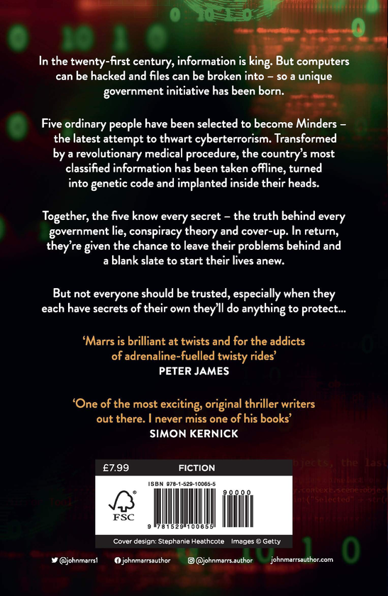 Паперова книга «The Minders. Five strangers guard our secrets. Four can be trusted», автор Джон Маррс - фото №1