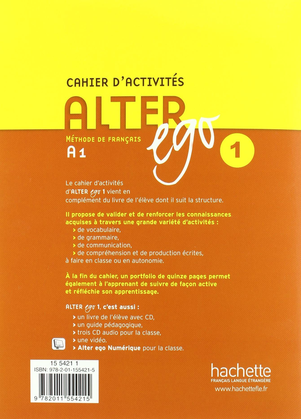 Книга «Alter Ego. Methode de Francais A1. Cahier D'Activites
