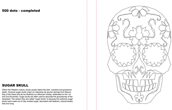 Паперова книга «Extreme Dot-to-dot - Day of the Dead: Create a Masterpiece, Line by Line» - фото №1