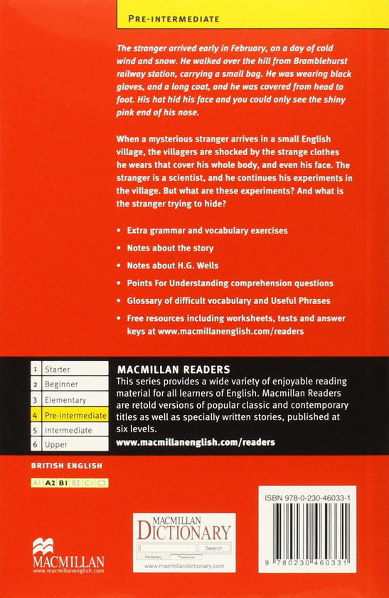 Паперова книга «Pre-intermediate Level: The Invisible Man (+ CD)», автор Герберт Веллс - фото №1