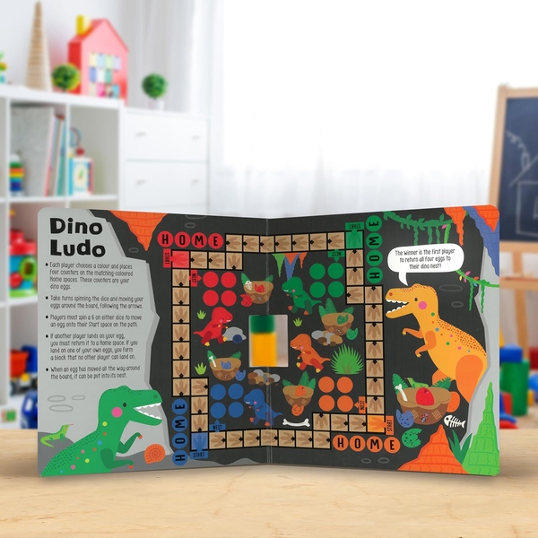 Бумажная книга «Spin and Play Dinosaur Games», автор Крейг Най - фото №1