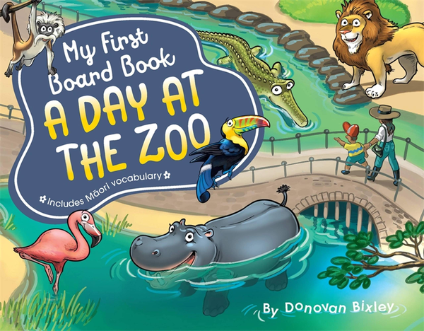 Паперова книга «My First Board Book. A Day at the Zoo», автор Донован Бікслі - фото №1