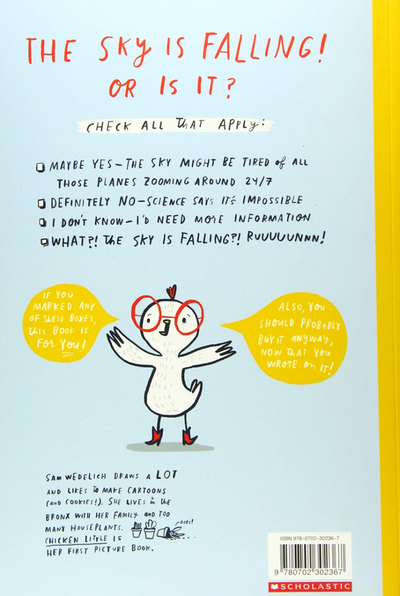 Паперова книга «Chicken Little. The Real and Totally True Tale», автор Сем Веделіч - фото №1