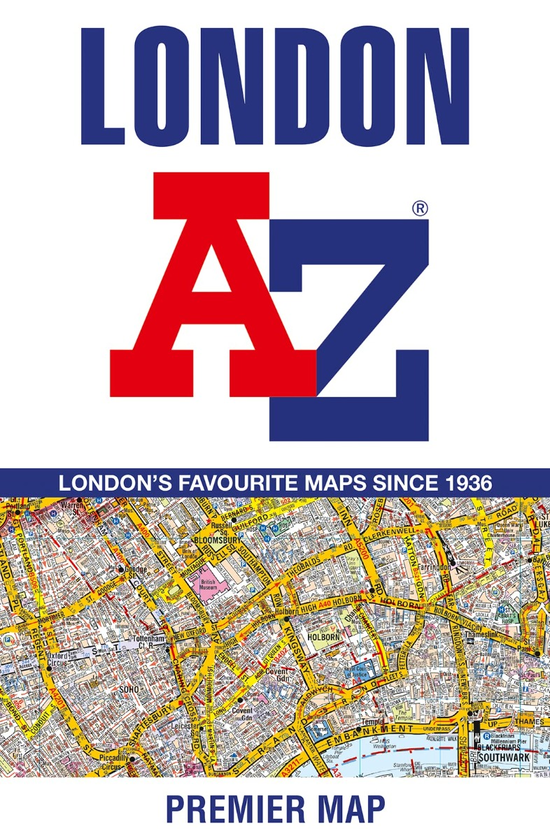 Бумажная книга «London A-Z Premier Map» - фото №1