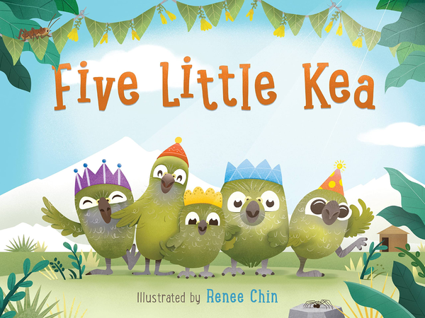 Паперова книга «Five Little Kea», автор Рені Чін - фото №1
