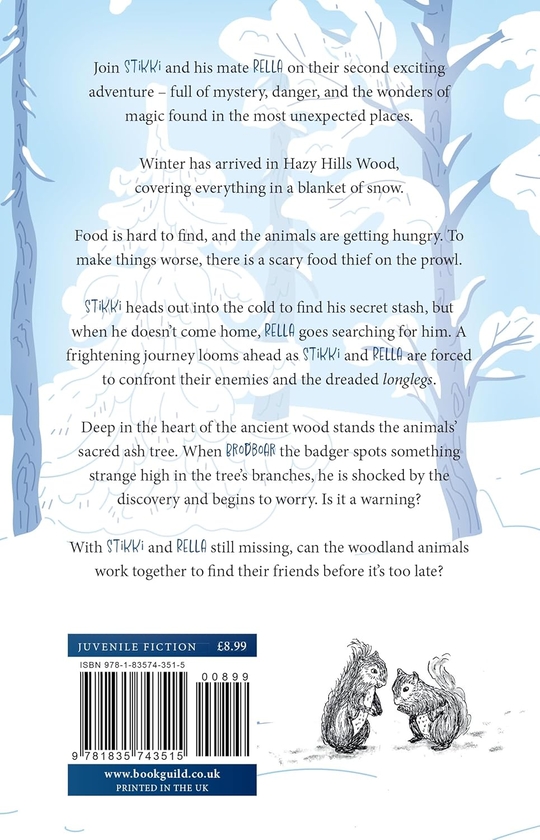 Паперова книга «Stikki the Squirrel: Tree Spirits», автор Джейн Х. Вуд - фото №1