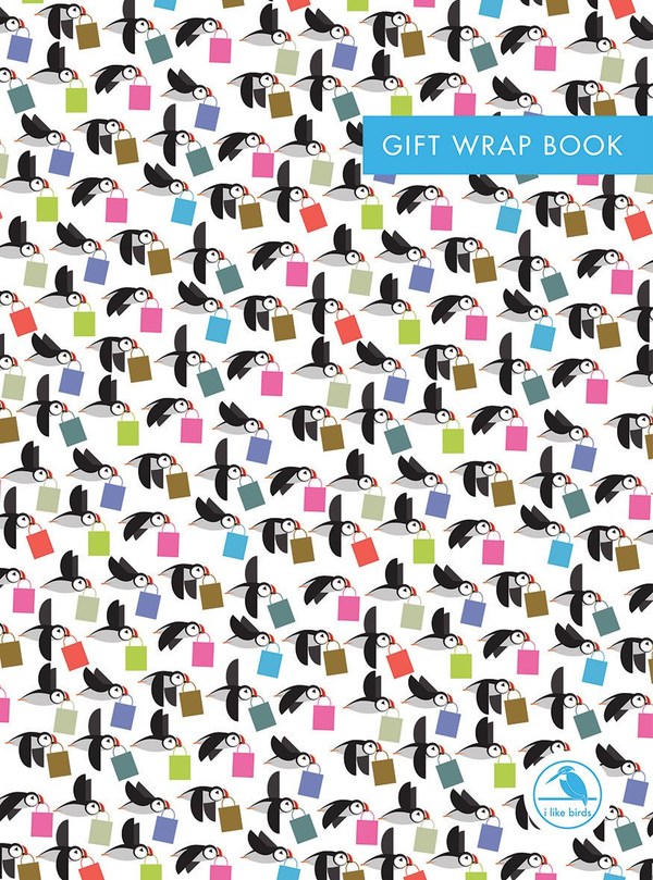 Паперова книга «I Like Birds: When Puffins Go Shopping Gift Wrap Book» - фото №1