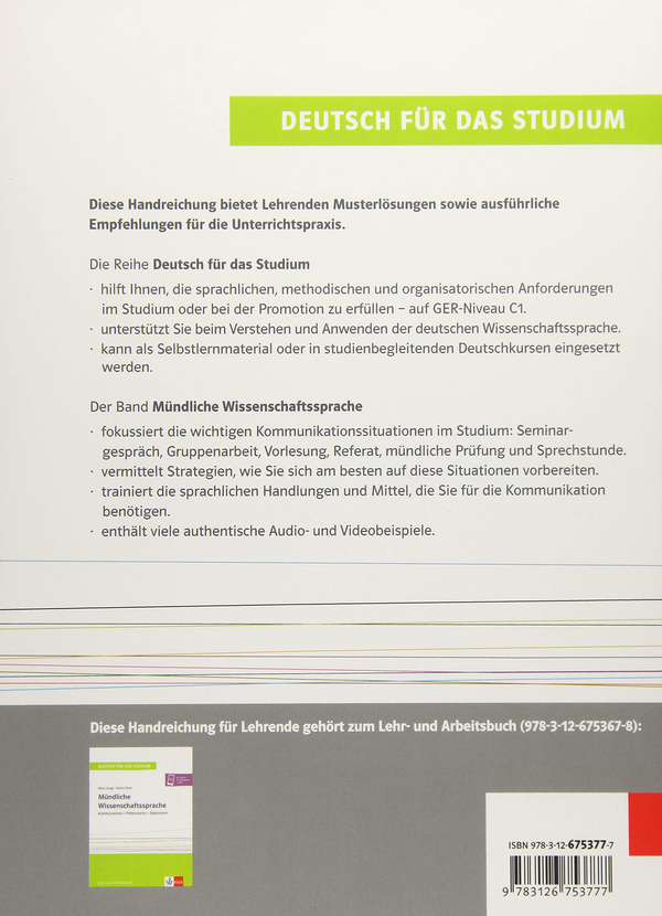 Бумажная книга «Mündliche Wissenschaftssprache. Lösungen und Praxishinweise», автор Дейзи Лонг - фото №1