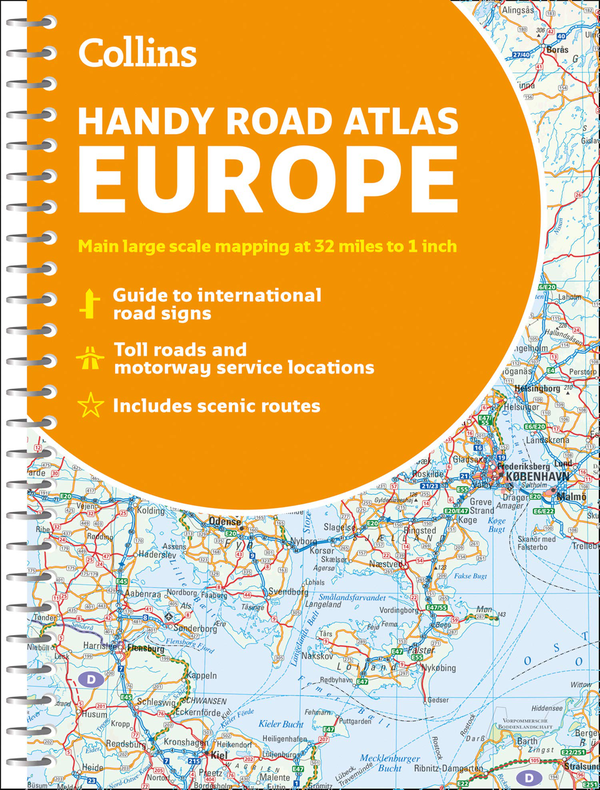 Бумажная книга «Collins Handy Road Atlas Europe» - фото №1