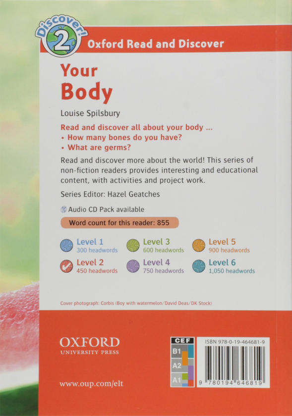[object Object] «Oxford Read and Discover: Level 2: Your body», автор Louise Spilsbury - фото №2 - миниатюра