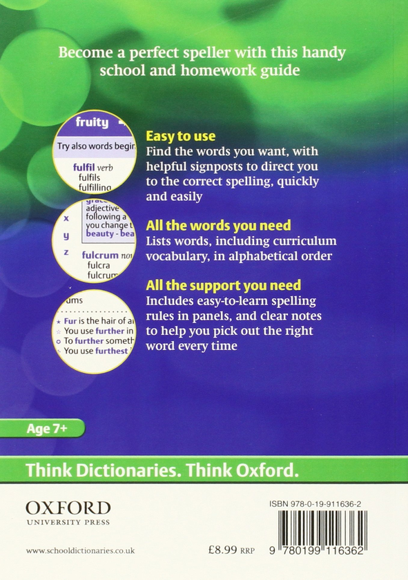 Паперова книга «Oxford School Spelling Dictionary» - фото №1