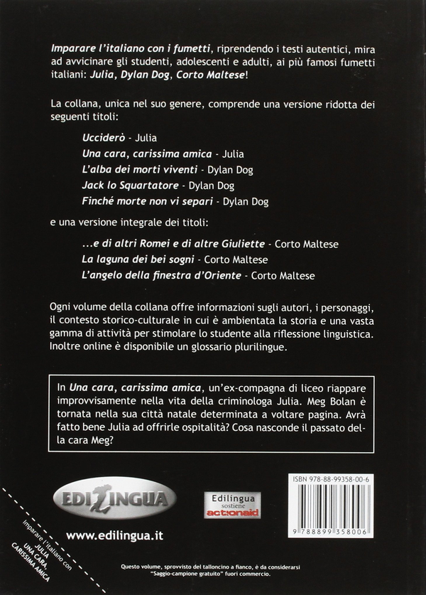 Бумажная книга «Imparare l'italiano con i fumetti. Julia - Una cara, carissima amica» - фото №1