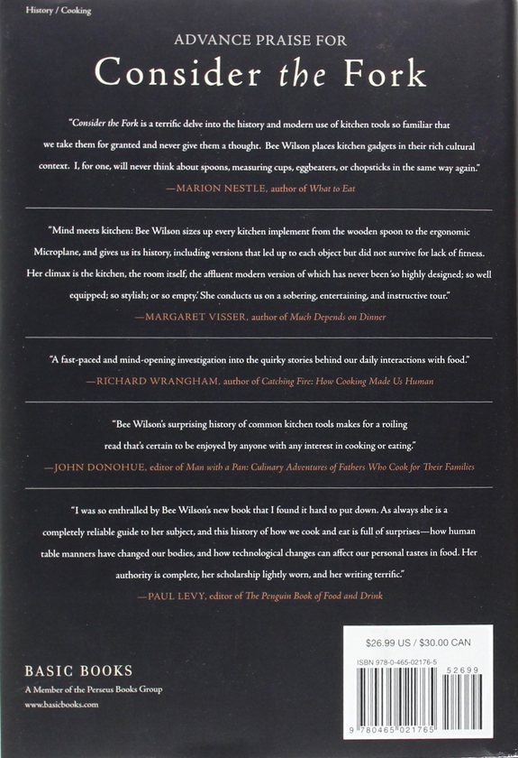 Паперова книга «Consider the Fork : A History of How We Cook and Eat», автор Бі Вілсон - фото №1