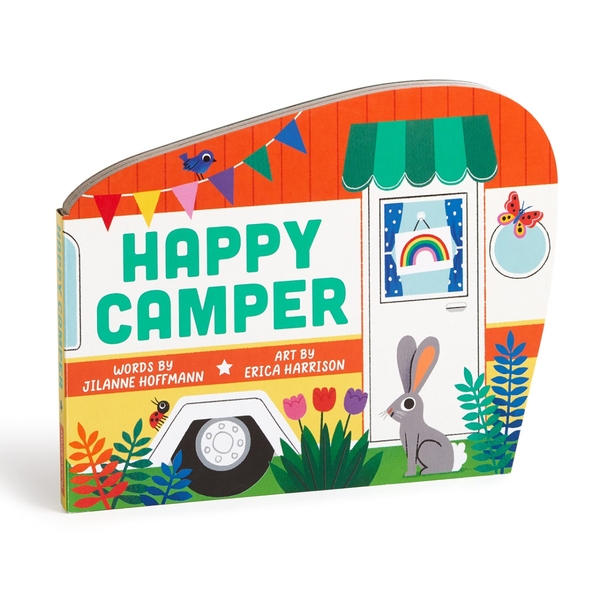 Бумажная книга «Happy Camper Shaped Board Book», автор Джилане Гофман - фото №1