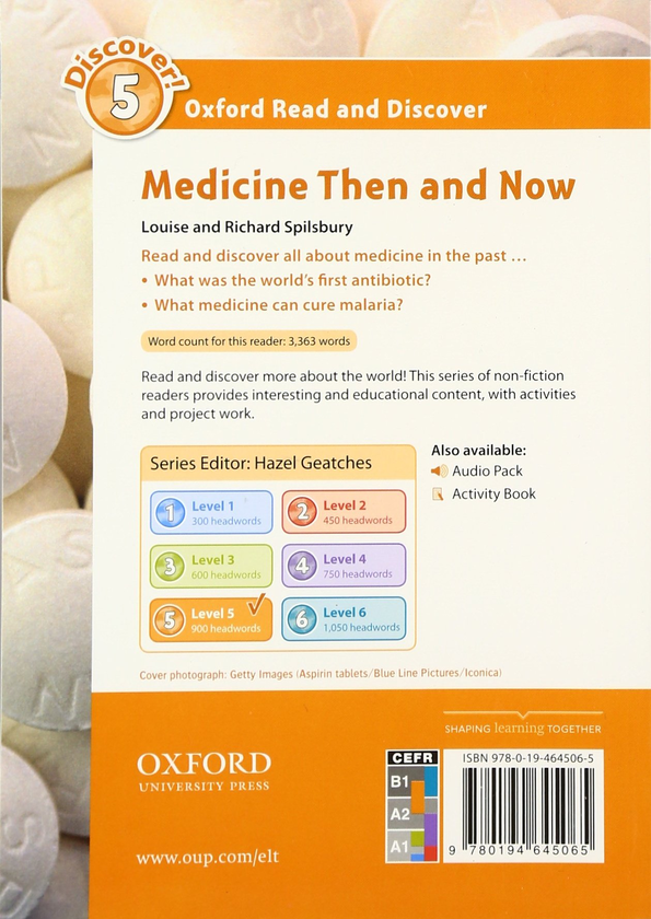Бумажная книга «Oxford Read and Discover: Level 5: Medicine Then and Now», авторов Louise Spilsbury, Richard Spilsbury - фото №1