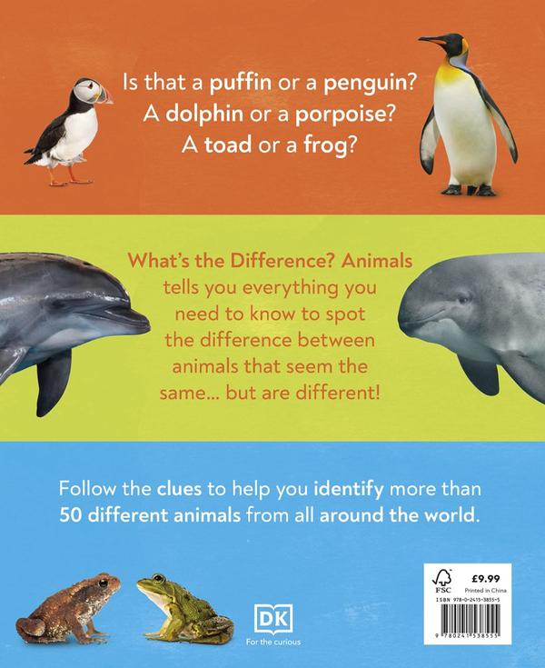 Бумажная книга «What's the Difference? Animals. Spot the difference in the animal kingdom!» - фото №1