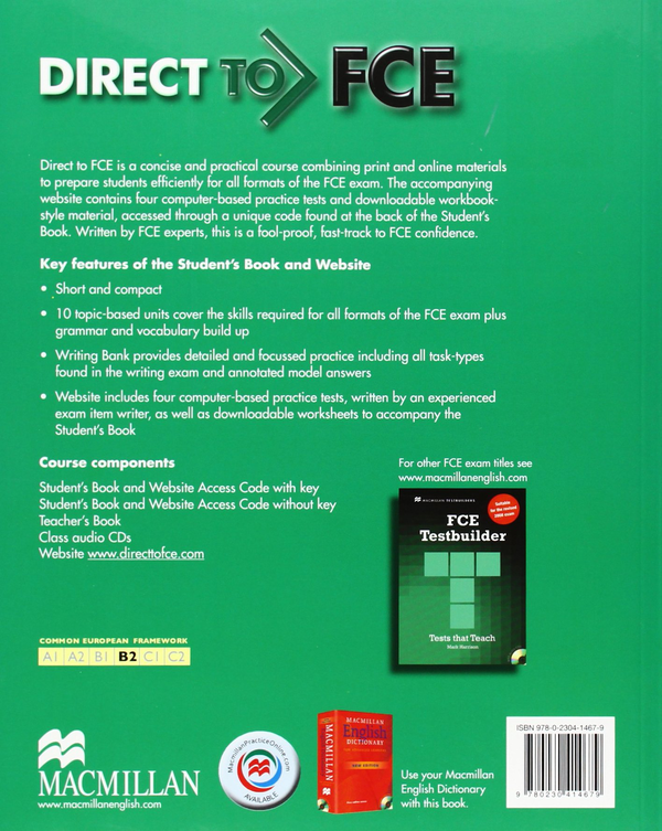 [object Object] «Direct to FCE Student's Book & Webcode Pack With Key», автор Лінда Эдвардс - фото №2 - мініатюра