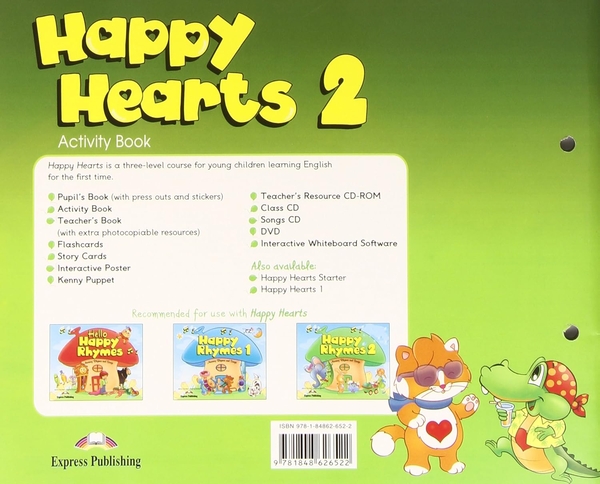 Бумажная книга «Happy Hearts 2 - Activity Book», авторов Дженни Дули, Вирджиния Эванс - фото №1