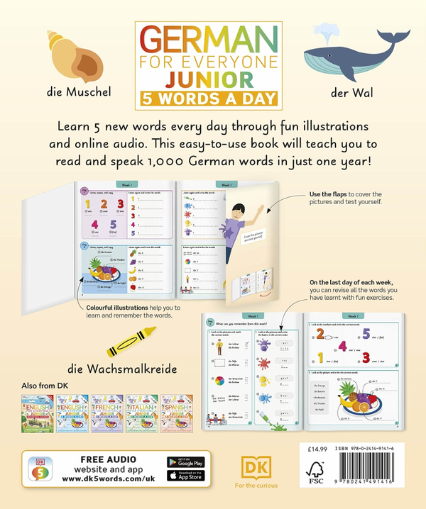 Бумажная книга «German for Everyone Junior 5 Words a Day. Learn and Practise 1,000 German Words» - фото №1