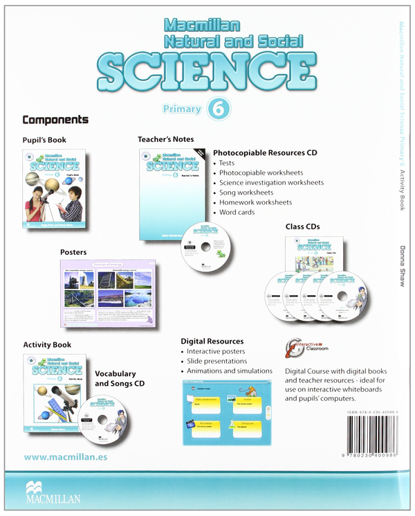 Паперова книга «Macmillan. Natural and Social Science 6. Activity Book», авторів Хелен Сандерсон, Джоан Рамсден - фото №1