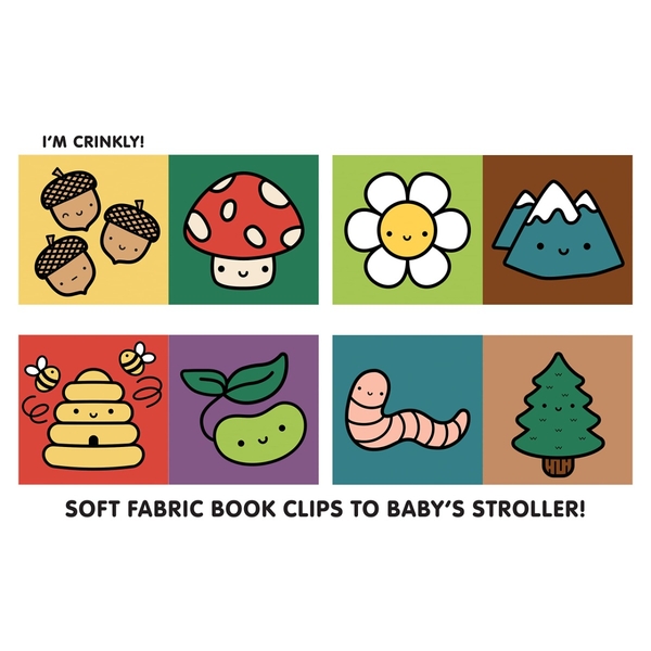 Бумажная книга «Nature Baby Crinkle Fabric Stroller Book» - фото №1