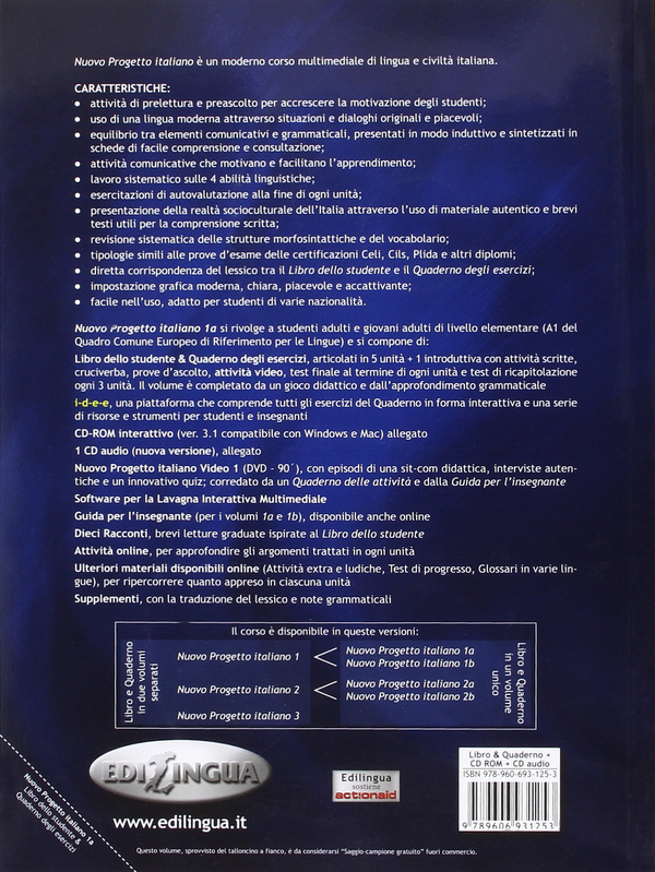 Бумажная книга «Nuovo Progetto Italiano 1A. Libro dello studente», автор Телис Марин - фото №1