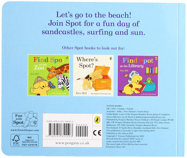 Бумажная книга «Spot Goes to the Beach», автор Эрик Хилл - фото №1