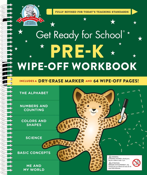 [object Object] «Get Ready for School. Pre-K Wipe-Off Workbook», автор Хизер Стелла - фото №1