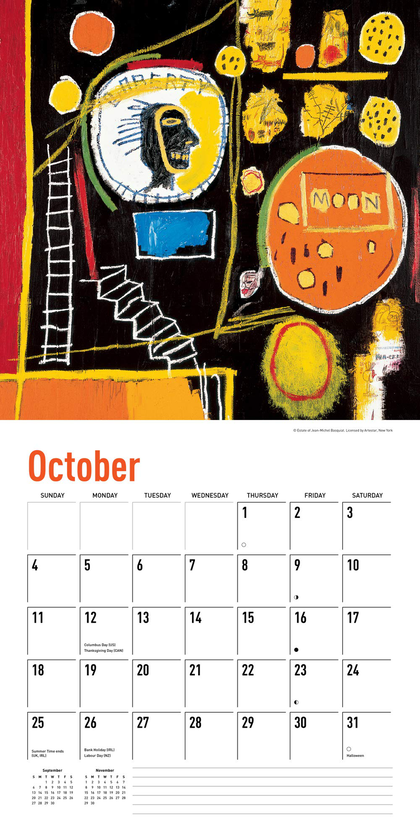 Бумажная книга «Jean-Michel Basquiat 2020 Wall Calendar», автор Жан-Мишель Баския - фото №1