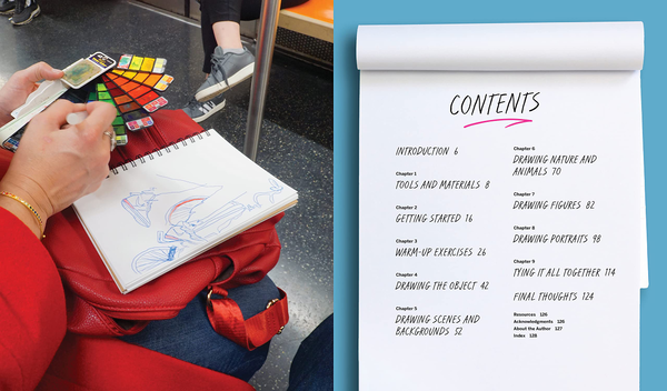 Паперова книга «Drawn on the Way. A Guide to Capturing the Moment Through Live Sketching», автор Сара Нісбетт - фото №1