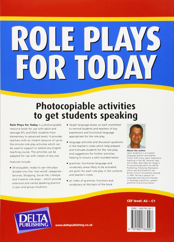 Паперова книга «Role Plays for Today: Photocopiable Activities to Get Students Speaking », автор Джейсон Андерсон - фото №1