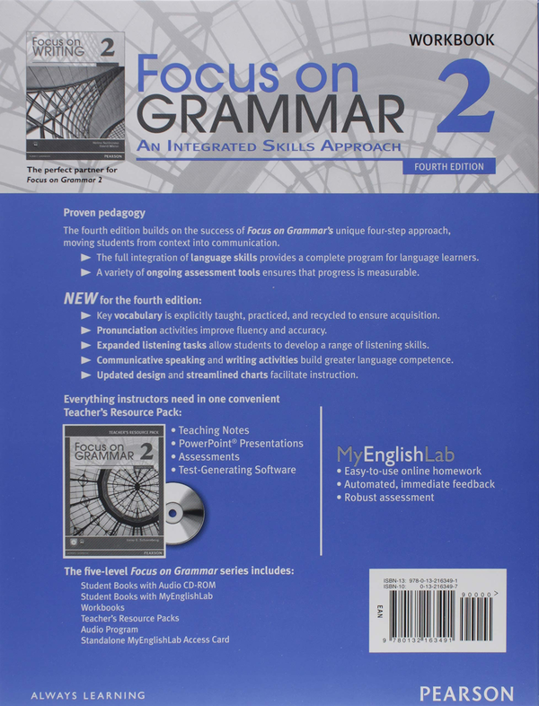 Паперова книга «Focus on Grammar 2», автор Ирен Шенберг - фото №1